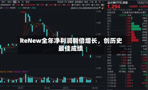 ReNew全年净利润翻倍增长，创历史最佳成绩-第1张图片