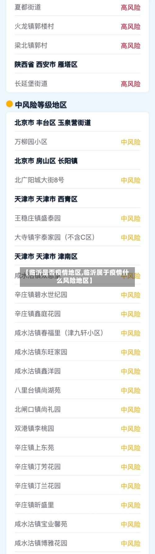 【临沂是否疫情地区,临沂属于疫情什么风险地区】-第1张图片