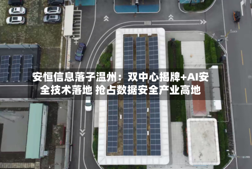 安恒信息落子温州:双中心揭牌+AI安全技术落地 抢占数据安全产业高地-第2张图片